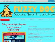 Tablet Screenshot of fuzzydogdaycare.com